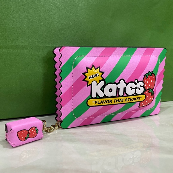 Kate Spade Bubblegum Coin Purse Wallet Bag Charm Card Holder - Picture 5 of 11